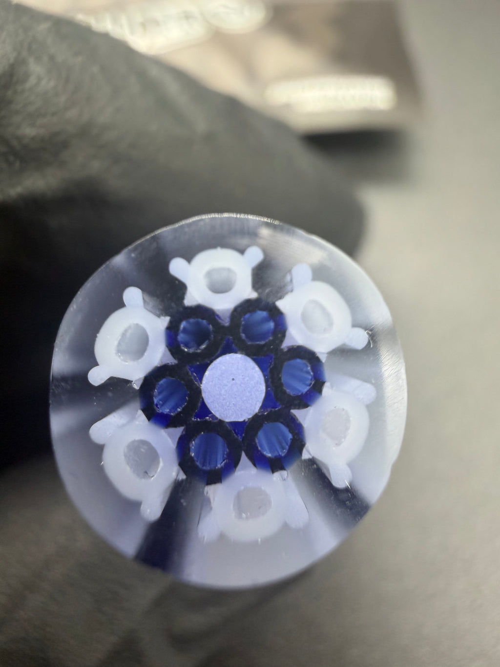 Madtips white/blue glass tip