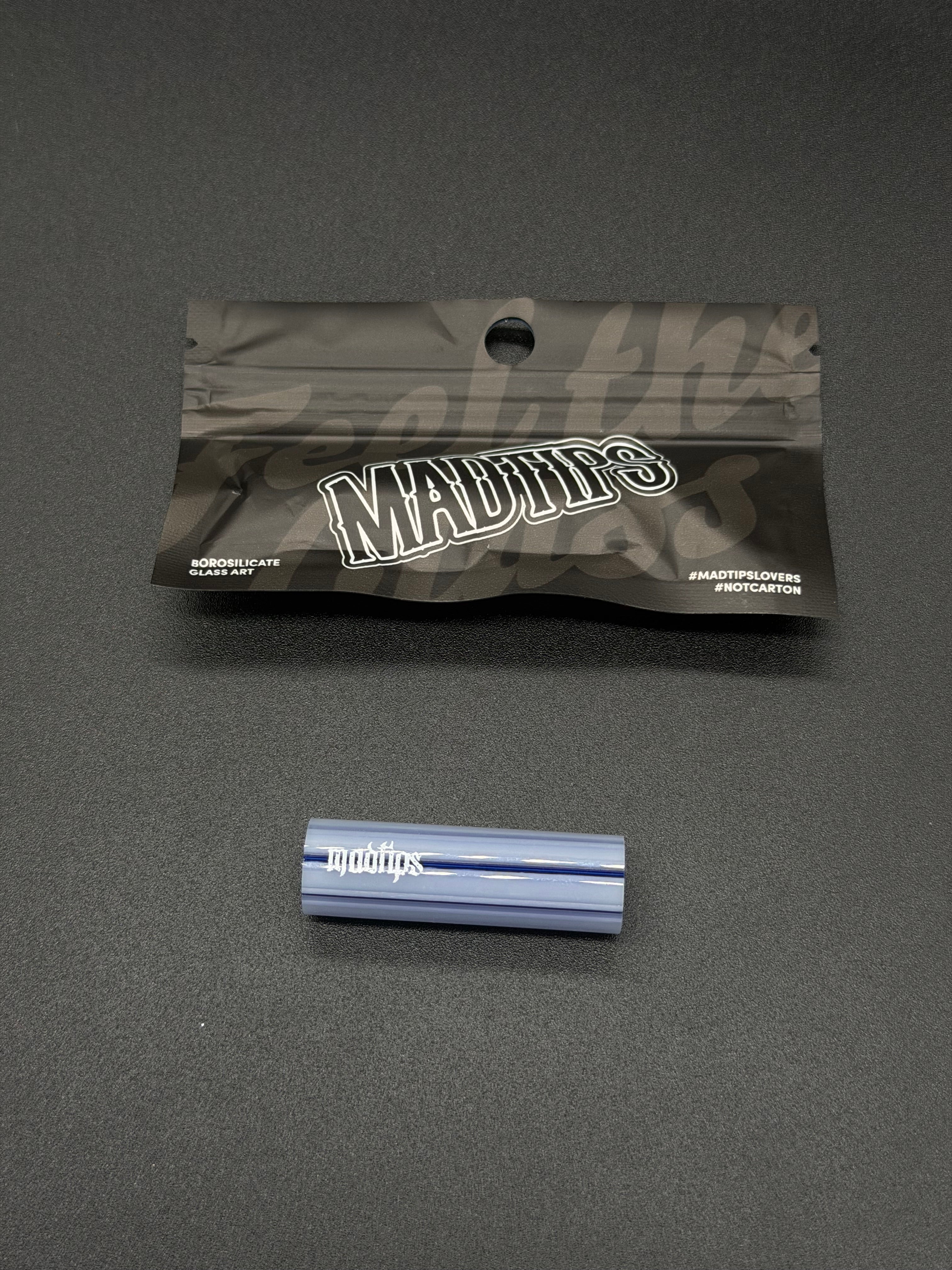 Madtips white/blue glass tip